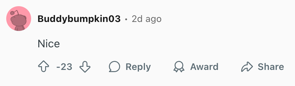 a downvoted comment a downvoted comment