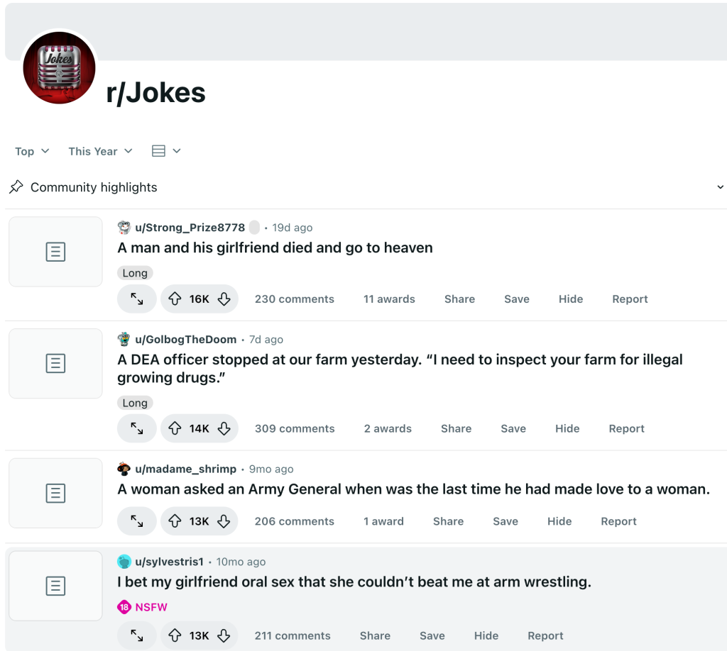 jokes top of the year jokes top of the year